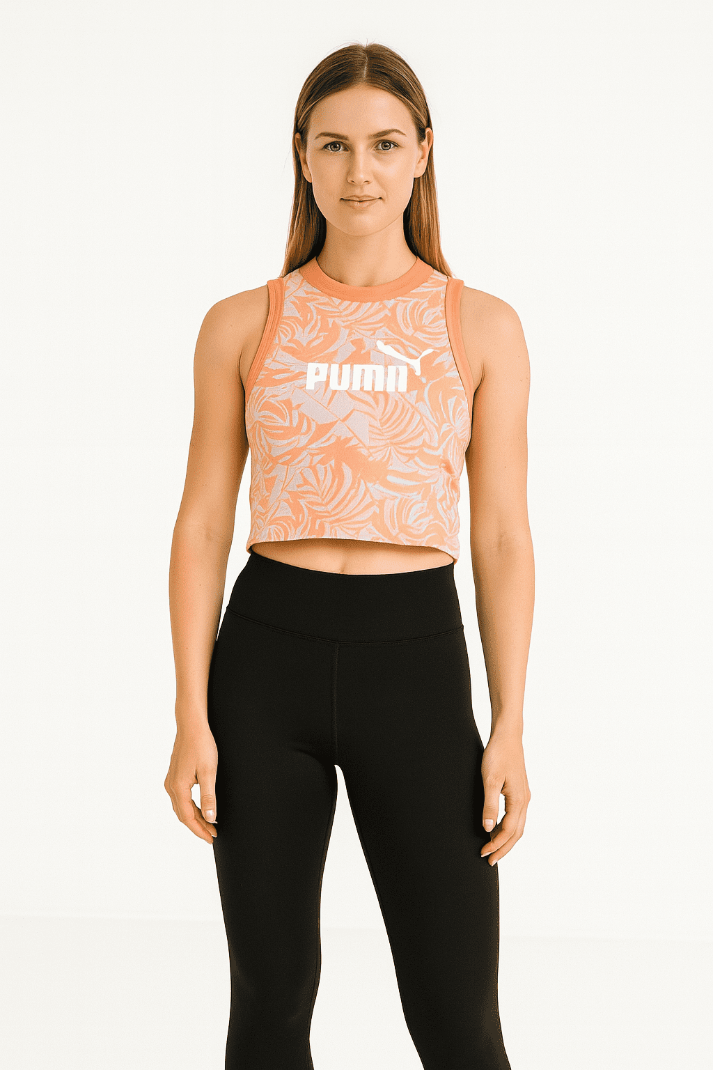 PUMA – damski top sportowy slim fit S — wizualizacja AI